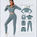 Fitness Workout Breathable Loose Sports Crop Top High Waist Yoga Leggings 2 Piece Set Seamless Yoga Set Gym Sport Wear for Women