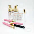 Private Label Custom Logo Eyelash Cleanser Shampoo Bottle Plastic Lash Aftercare Kit with Logo for Personalised Eyelash Care
