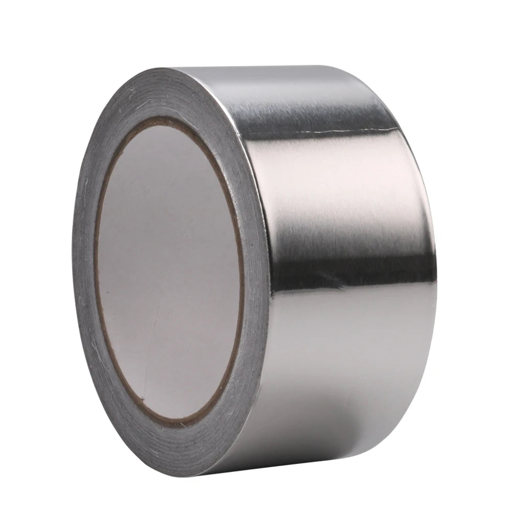 48mmx50M Silver Color Acrylic Adhesive Coated Heat Resistance Aluminum Foil Tape