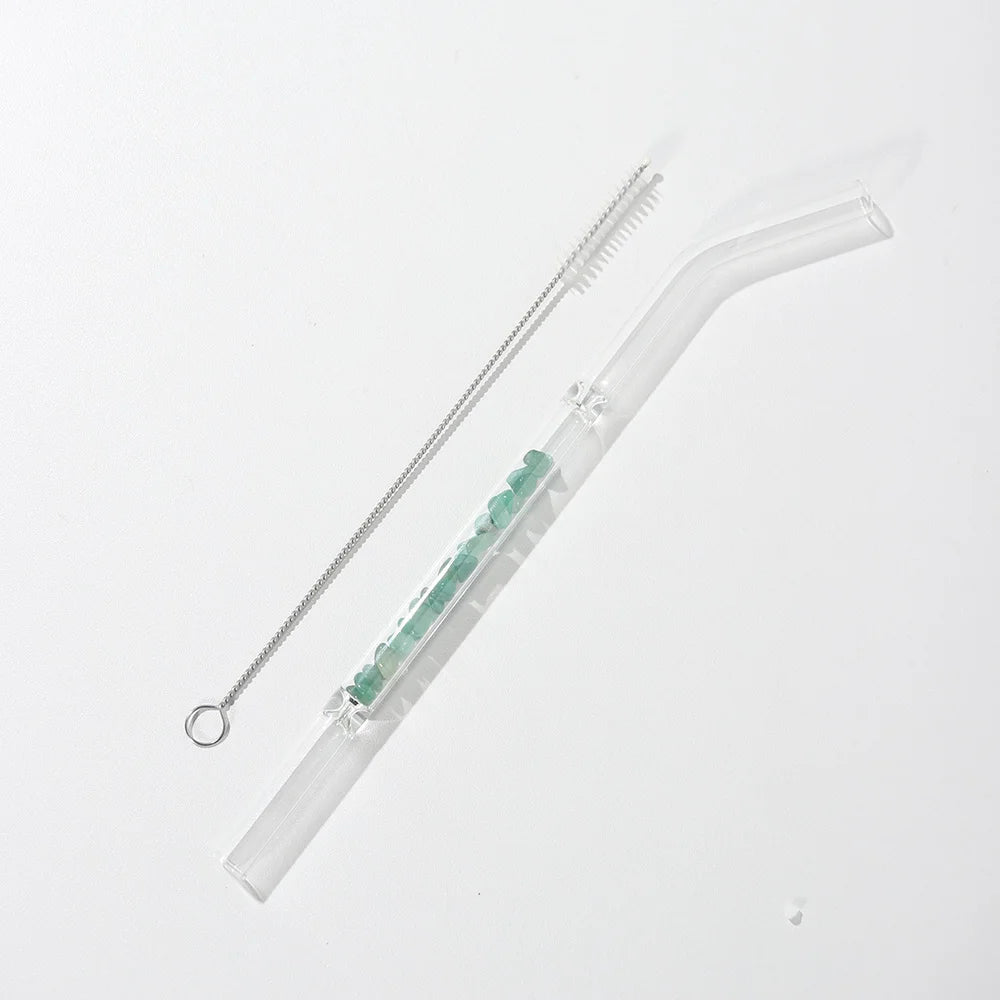 Wholesale Various Natural Rose Quartz Straw Crystal Gravel Glass Straw Crystal Straw