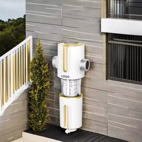 Hot Sale 40m Fully Automatic Backwash Stainless Steel Manual Household Outdoor Use Whole House Tap Water Filter 360 3-Sided