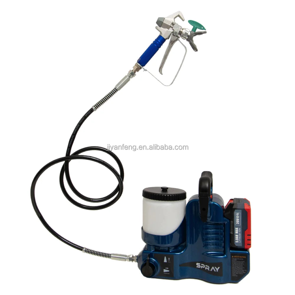 YANFENG Battery Powered Airless Paint Sprayer with Quick Shot Spray Gun Efficient Cordless Sprayer for DIY Professional Projects