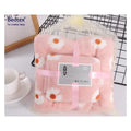 Original Boho 3d Floral Portable Pure White Floral Print Bath Towels