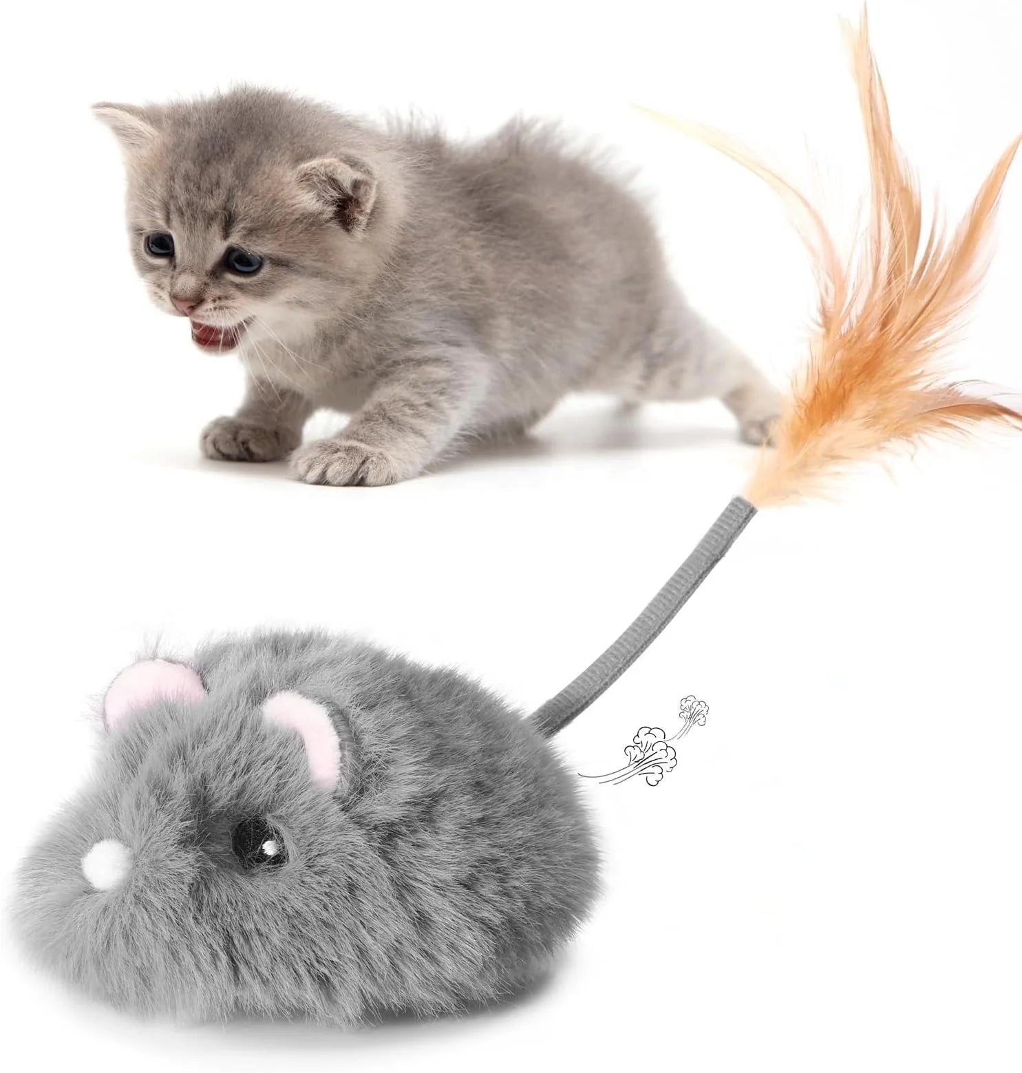 Factory Wholesale Remote Control Cat Toy Rechargeable Moving Cat Mouse Toy Interactive Cat Toys