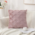 Luxury Soft Short Plush Geometric Embroidery Decorative Throw Pillowcase Pillow Shell for Sofa Bedroom Square Cushion Cover