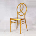 Factory Directly Sell Modern Gold Luxury Metal Aluminum Alloy Wedding Chairs Durable Material Banquet Chair for Dining