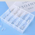 Portable High Quality 10 Grid Manicure Tools Manicure Nail Piece PP Storage Box Nail Art Storage Box