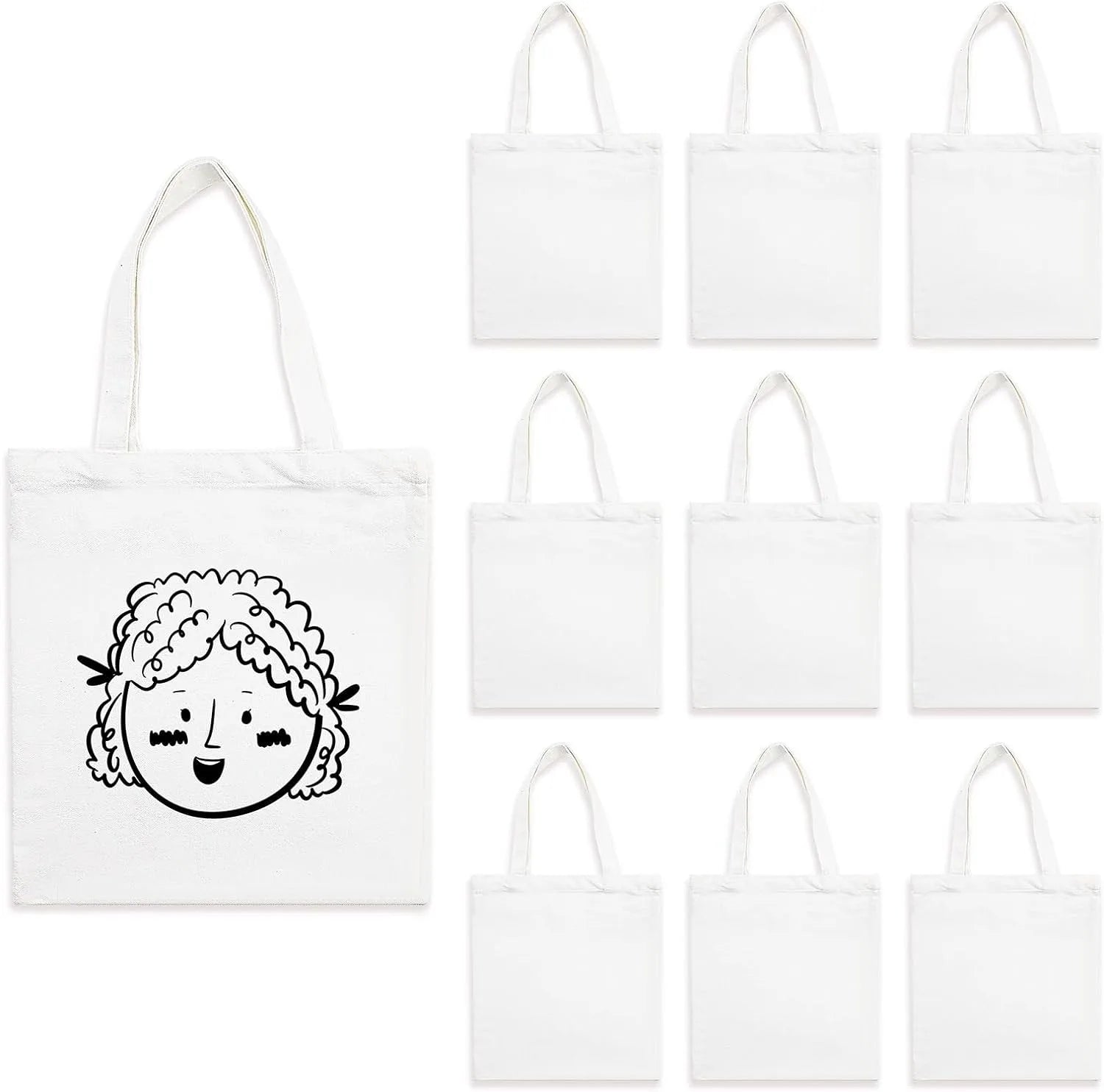 35*40 No Gusset Durable Wear-Resistant Plain Large Cotton Natural Canvas Tote Bag Women's Handbags Lady Plain Large Bag