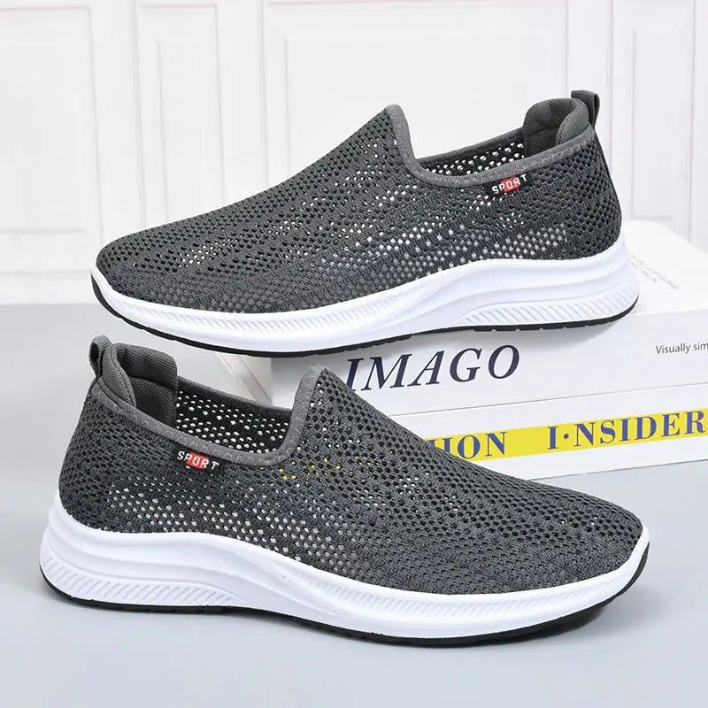 Hot Wholesale Men's Casual Sports Sneakers Mens Mesh Breathable Shoes Air Running Shoes Male Lightweight Jogging Walking Shoes