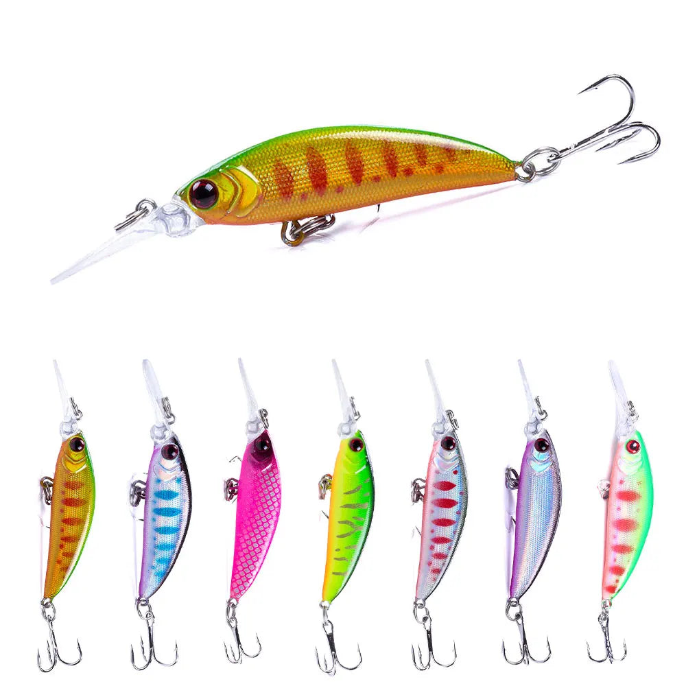 Fast Sinking Minnow Lure 7cm-6g-10# Treble Hook Lure for Saltwater Bait With Hard Plastic Bait Minnow