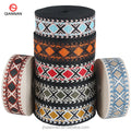 38mm 50mm High Tenacity 100% Polyester Ethnic Style Jacquard Ribbon Bag Shoulder Belt Pet Webbing Shoes Hat Decoration