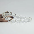 8mm Natural Clear Quartz Bracelet Energy Stone Beads Handmade Jewelry Elastic Bracelet