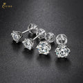 Wholesale Fashion Jewelry 925 Sterling Silver 0.5ct-1ct  VVS Moissanite Diamond Stud Earrings for Men Women
