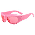 Popular Products 2025 Trending Hip Hop Style Men Punk a Sense of the Future Pink Y2K Sunglasses for Women