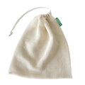 Customized Logo Label Natural Drawstring Cotton Mesh Christmas Gift Treat Bags for Dress