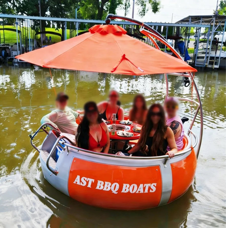 Dubai Bbq Donut Boat Rental 10 Seats Water Fun Boat for 10 People Made in China BBQ Donut Boat for Sale