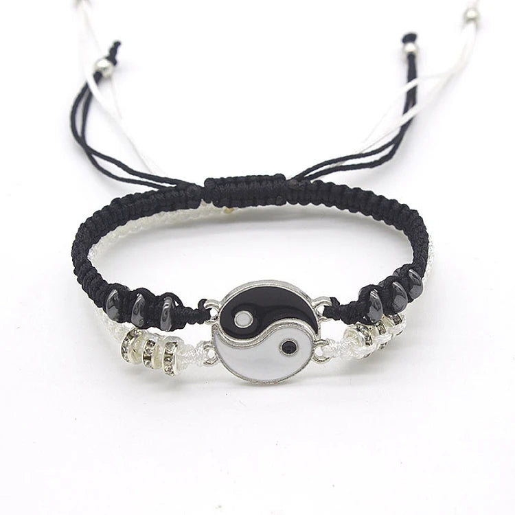 G168 Hand Made Gift Gossip Taichi Best Friend Yin Yang Bracelet Couple Bracelets