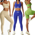 High Waisted Tight Workout Active Apparel Athletic Wear Custom Women Clothing Leggings Fitness Gym Seamless Yoga Set