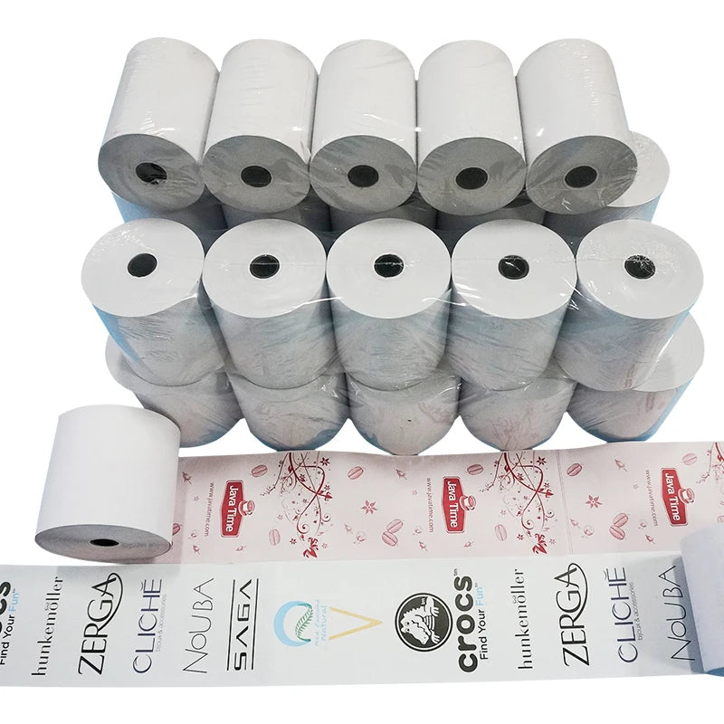 Customized Printing 80x80mm  57x40mm  Cash Register Roll Paper