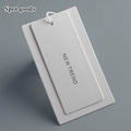 New Arrival Custom Embossed logo Paper Card Recycled Garment Tags Paper hang Tag Business Card hang Tags