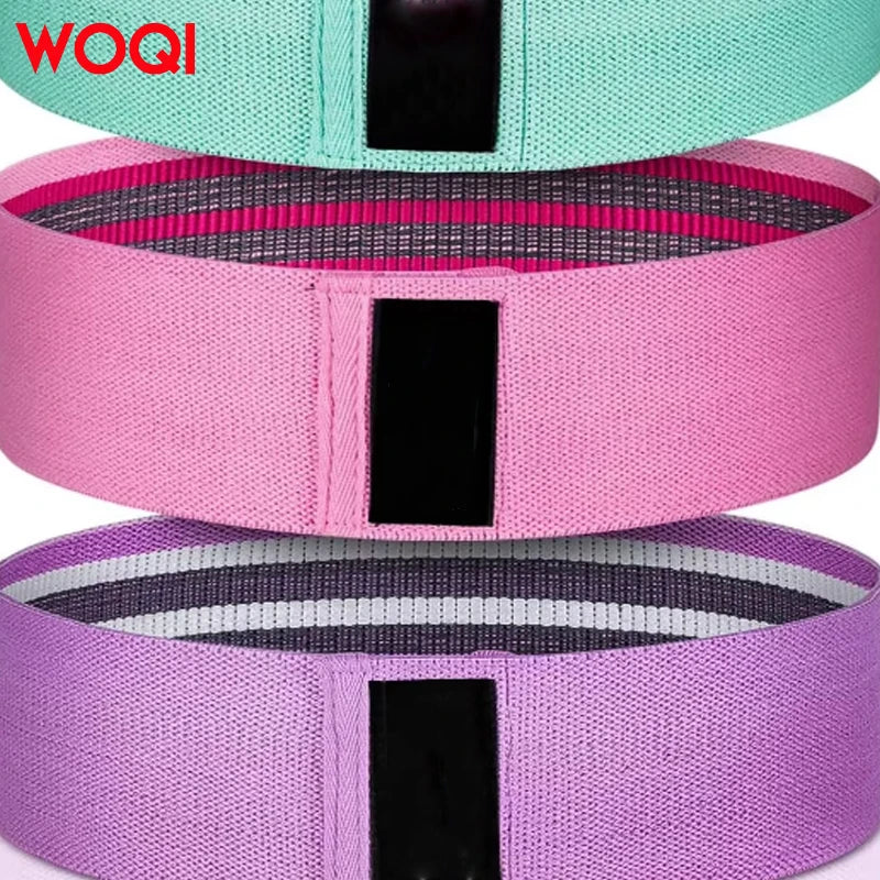 Woqi  Yoga Belt Strength Rubber Elastic Bands Sports Leg Mini Loop Hip Resistance Booty Bands