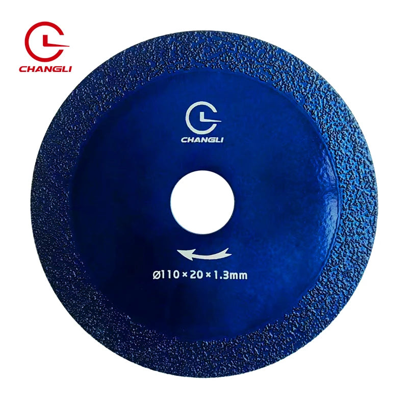 Industrial Blue High Speed Cutting Rock Stone Tile Ceramic Diamond 110 20 1.3mm OEM Saw Blades Hot Press