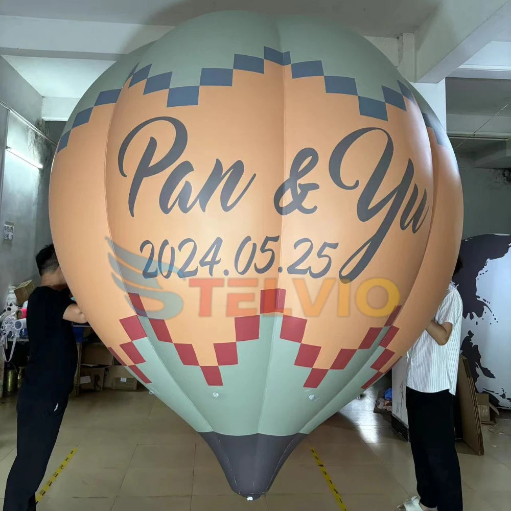 Custom Logo Inflatable Floating Hanging Balloon Reusable Hot Air Balloon Inflatable for Advertising