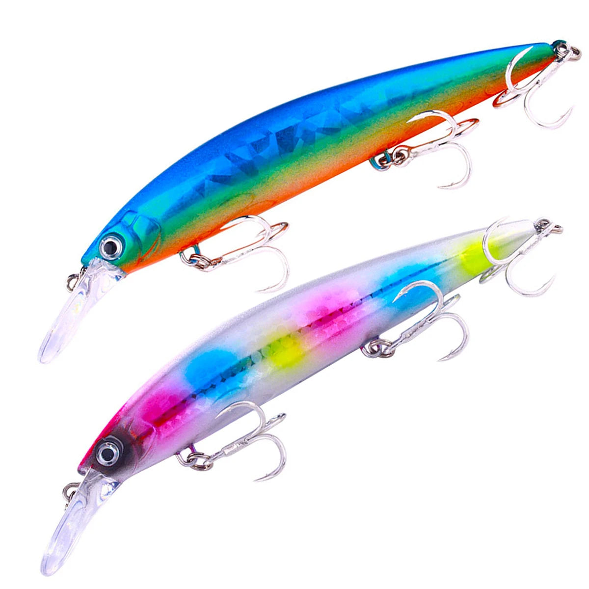 HENGJIA 2023 New Bait Jerkbait 130mm 36g 3D Slow Sinking Heavy Wobbler Saltwater Hard Fishing Lures Minnow Fish Lure