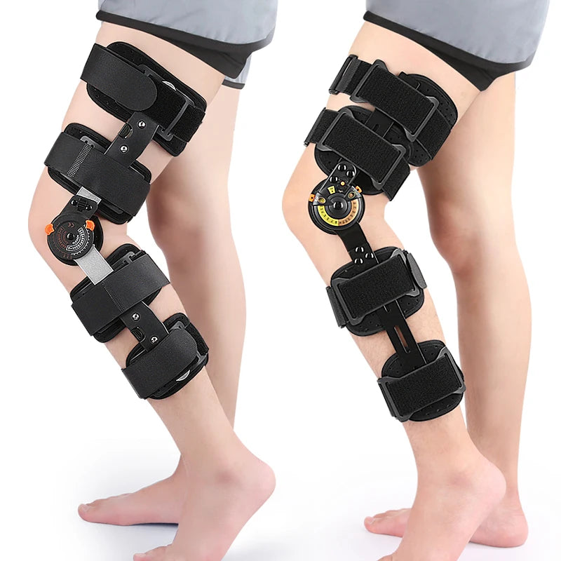 Adjustable Hinged ROM Knee Brace  Knee Brace Support for Recovery Stabilization  Orthopedic Knee Brace for Arthritis