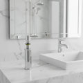 HOMEDEC 304 Stainless Steel Sink Soap Dispenser for Bathroom and Kitchen Modern Farmhouse Striped Style Hand