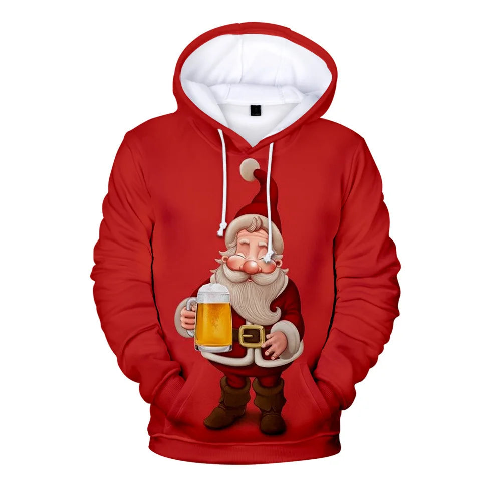 EVERTOP Unisex Anime Pullover Hoodie Solid Hooded Sweatshirt for Autumn Plus Size Sublimation Design OEM ODM Christmas Clothing