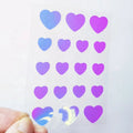 Hysent Custom Cute Holographic 18 Dazzle Heart Shaped Hydrocolloid Acne Pimple Patch-Cruelty-Free for All Skin Types