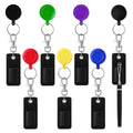 Wholesale Leather Portable Pencil Pen Badge Reel Clip for Carpenter Pencil Nurses Teachers Retractable Pull Pen Pencil Holder