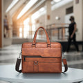 New Arrival Waterproof Lawyer Handbags Crossbody Shoulder Travel Business Laptop Bag PU Leather Briefcase Bags for Men