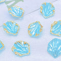 Acrylic Frosted Golden Edge Shell Shape Beads 17x15mm High Quality Handmade DIY Jewelry Accessories for Wedding Home Decor CJ