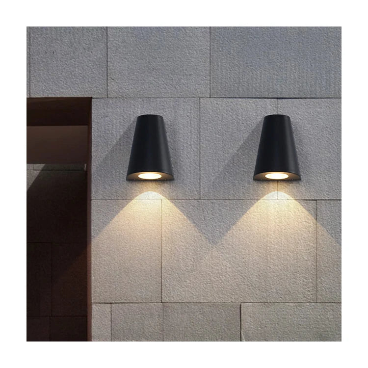 Modern 10W Double Head Cylinder LED Wall Lamp Waterproof Outdoor Garden & Balcony Lighting