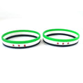 Custom High Quality Eco-friendly Silicone Syria Flag Wristband Rubber Syria Flag Bracelet