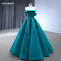 Luxury Turquoise Beading Tube Top Embroidery Shiny Beads Court Ball Gown Rsm241002-4