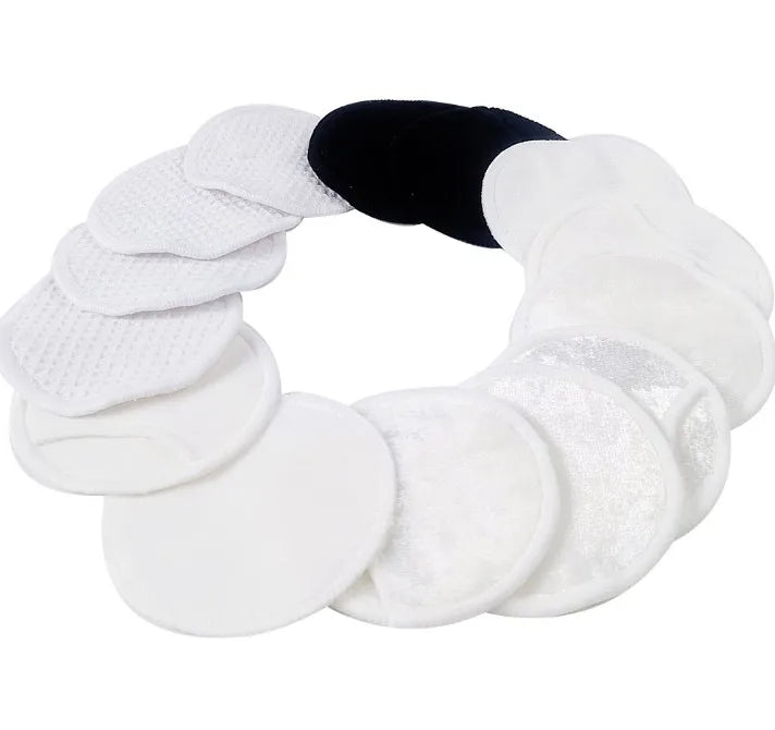 3layers Finger Pocket Pad  Beauty Skin Care Pads Soft Bamboo Fiber Face Clean Make up Skincare Tool