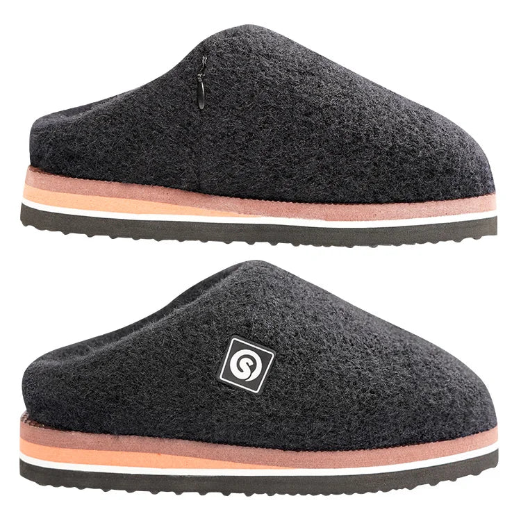 Unisex Smart Control Rechargeable Power Battery Winter Thermal Heated Cotton Shoes Slippers for Men Women Sports Accessories