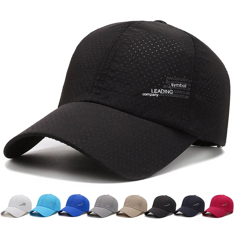 Spring Summer Breathable Quick Drying Printed Sports Waterproof Baseball Cap Gorras De Golf Ball Caps Team Hat with Custom logo