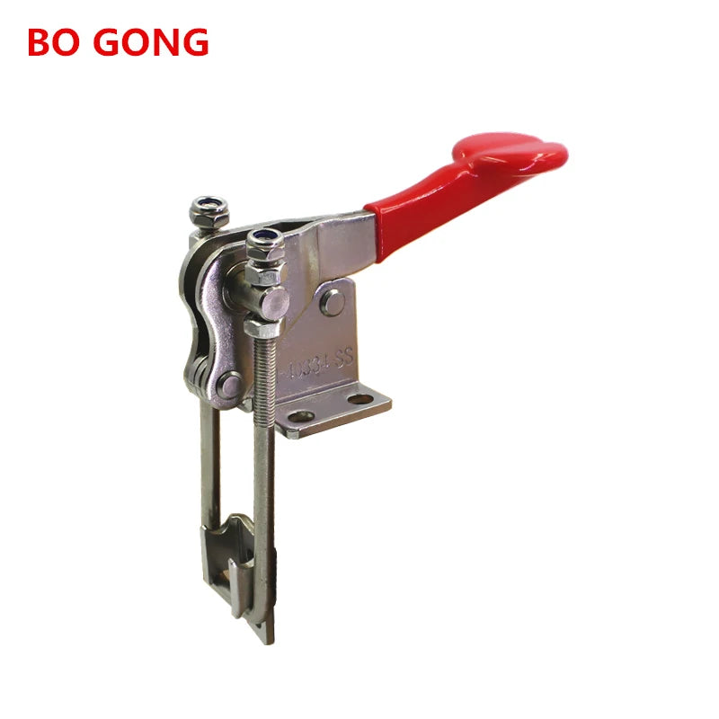 BOGONG GH-40334-SS 450Kg Capacity Latch-Action 304 Stainless Steel Toggle Clamp Quick Release U Bolt Self-lock Catch Clip