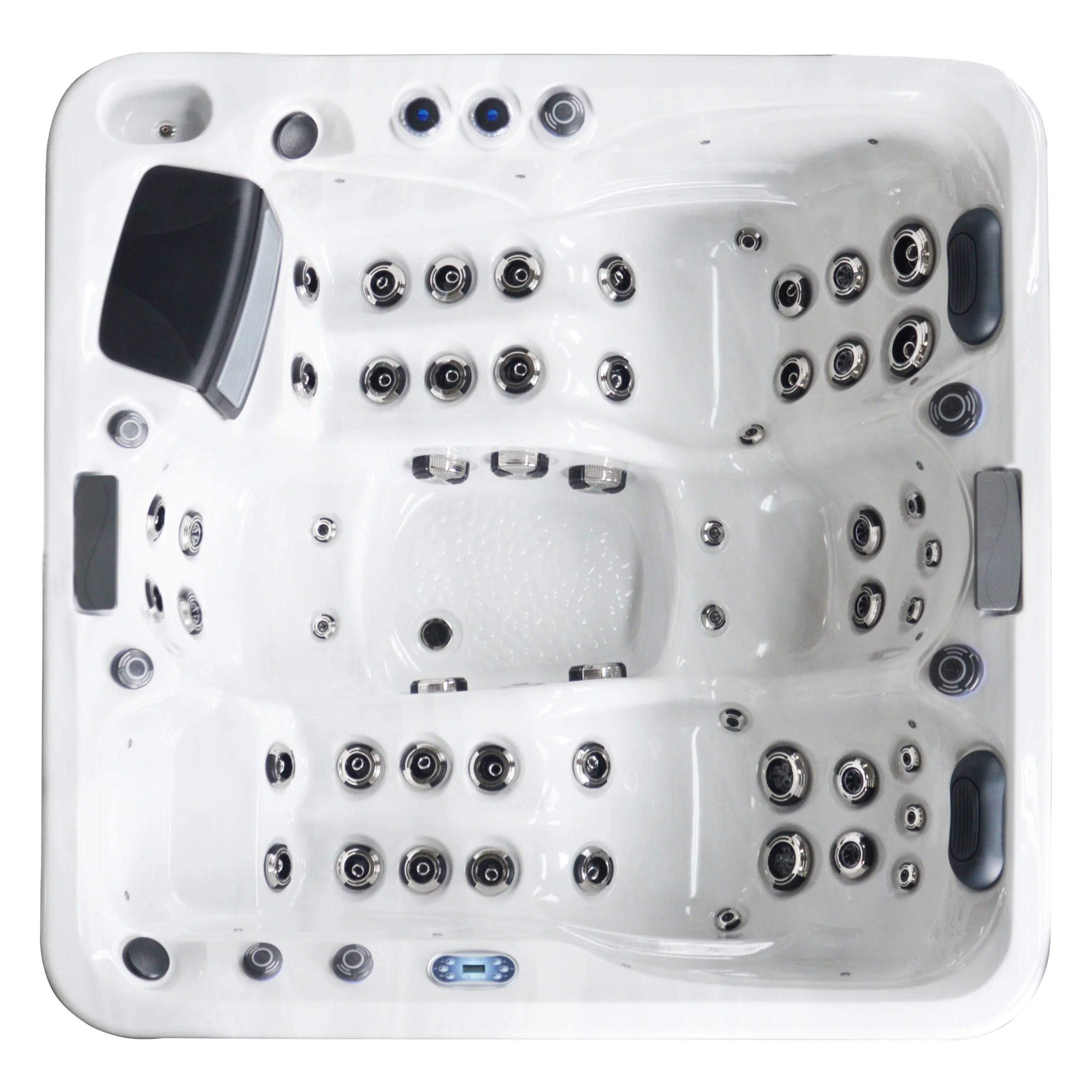 Sunrans Backyard Outdoor SpaHot Tub Whirlpool With 2 Lounge and Aristech Acrylic for 4 Persons Small Family