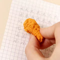 Soododo New Design Japanese Promotion Chicken Leg Bucket Snack Food Shape Gift Eraser for Kids