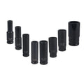WZAUTO 1/2" Deep Impact Socket CrMo Steel Hexagon Auto Repair Vehicle Tools 6-Point Deep Impact Socket