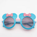 Hot Sale Mickey Children Sun Glasses Minnie Bowknot Flip Shade Eyewear Kids Sunglasses Birthday Gift Mickey Cartoon Sunglasses