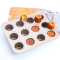 For Metal Bakeware 12-Cavity Non-Stick Eco-Friendly PFOA Free Baking Pan for Cupcakes