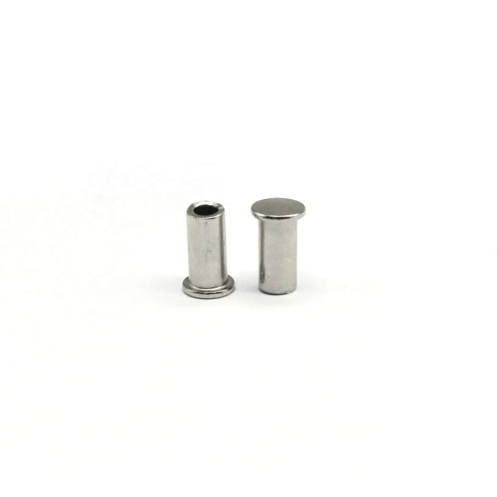 New Arrival Carbon Steel Nickel Plated Flat Head Semi Tubular Rivets China's Good Metal Remaches for Furniture