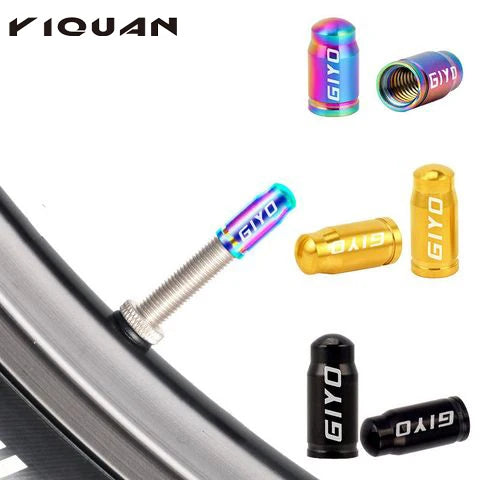 Titanium Alloy Wheel Tyre Parts Dust Cover Mountain Road Bike Valve Wheel Stem Caps