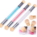 Wholesale Gel Polish Color Nail Gradient Brush Sponge Heads Nail Tool Glitter Powder Dotting Gradient Sponge Nail Pen Art Tools